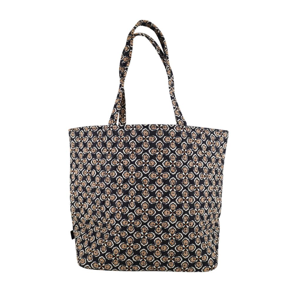 Vera Bradley Quilted Cotton Grand Tote - Butter Cookie Medallion Moonless Night - Picture 4 of 5